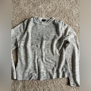 White & Blue Crww Sweater